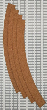 CTPC-NSC609-4 HORNBY CORK UNDERLAY DOUBLE CURVE 3RD RADIUS