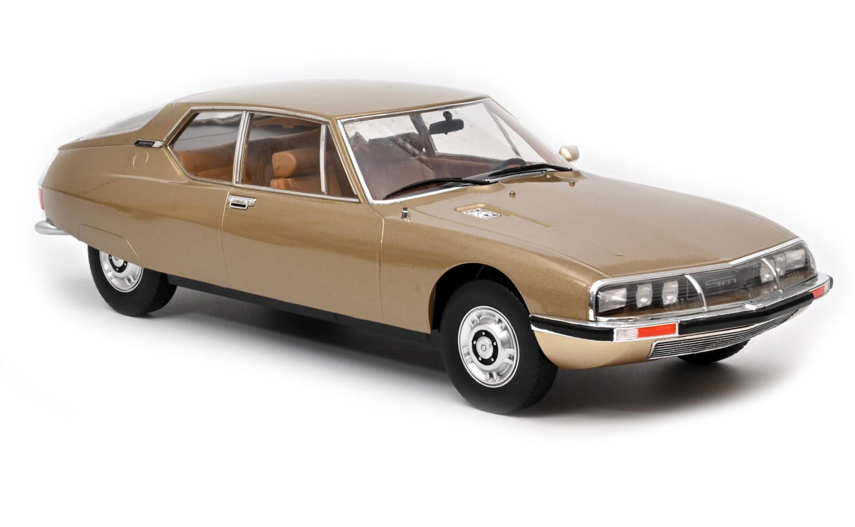 Norev Die Cast Collectables - 1:12 1971 Citroen SM - Sable Metallic