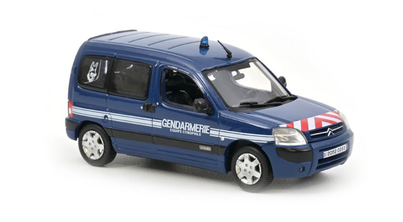 Norev Die Cast Collectables - 1:43 2005 Citroen Berlingo Gendarmerie Equipe Cynophile