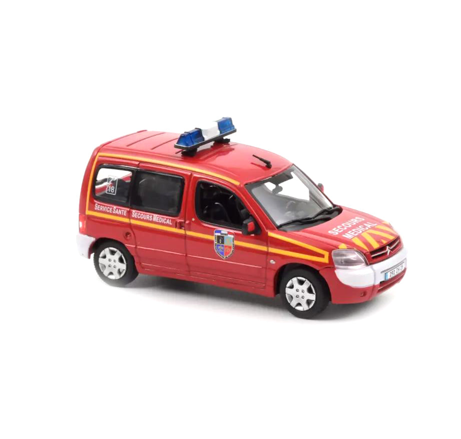 Norev Die Cast Collectables - 1:43 2004 Citroen Berlingo Pompiers SECOURS MEDICAL