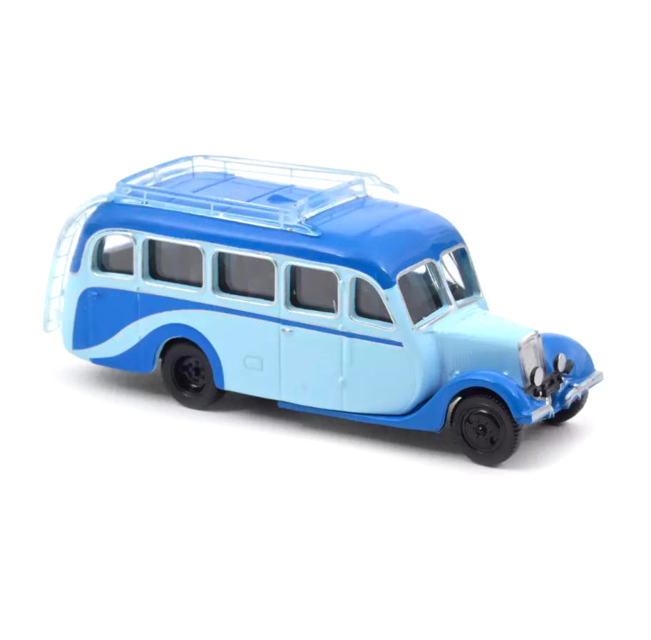 Norev Die Cast Collectables - 1:87 1947 Citroen U23 Autocar - Clear and Middle Blue