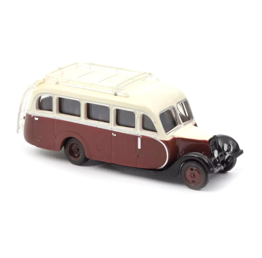 Norev Die Cast Collectables - 1:87 1947 Citroen U23 Autocar - Brown and Cream