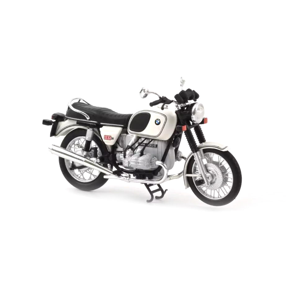 Norev Die Cast Collectables - 1:18 1974 BMW R90/6 - White