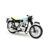 Norev Die Cast Collectables - 1:18 1959 Triumph Bonneville - Light Blue and Silver