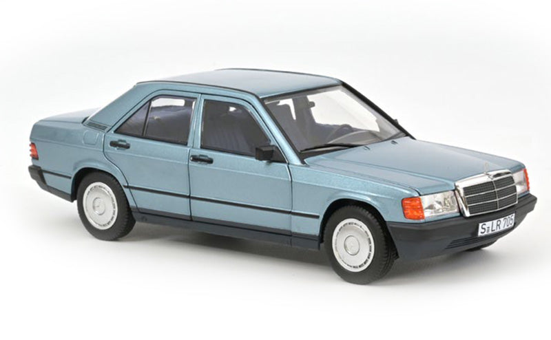 Norev Die Cast Collectables - 1:18 1984 Mercedes-Benz 190 E - Light Blue Metallic