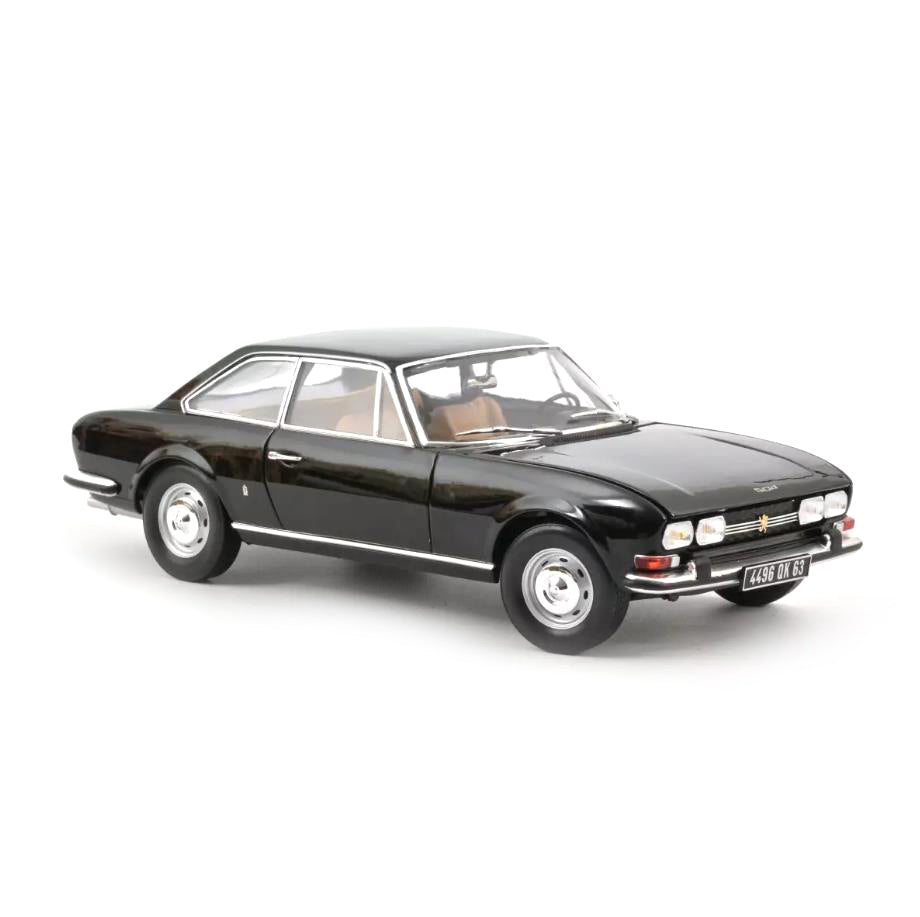 Norev Die Cast Collectables - 1:18 1969 Peugeot 504 Coupe - Black