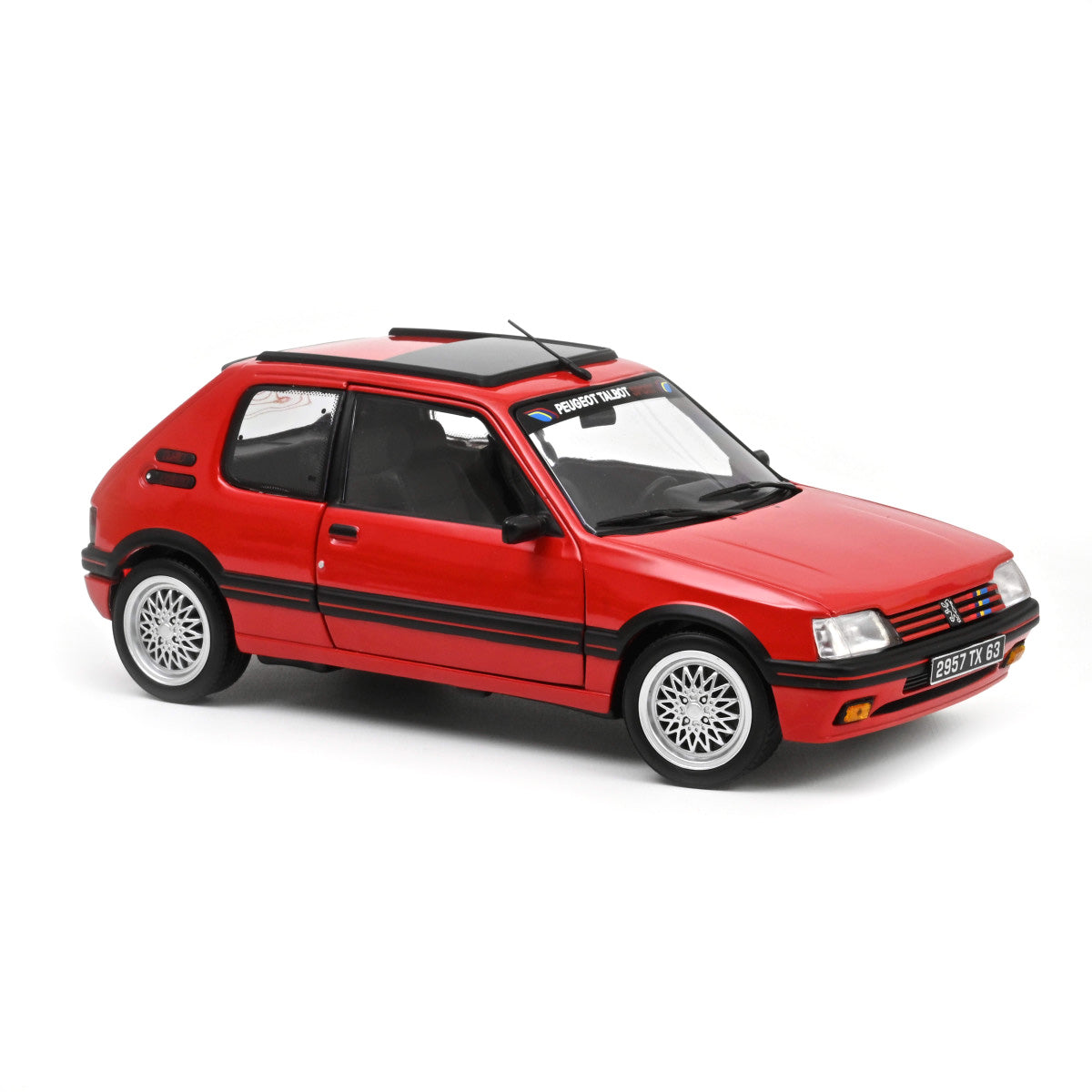 Norev Die Cast Collectables - 1:18 1991 Peugeot 205 GTi 1.9 PTS deco - Vallelunga Red