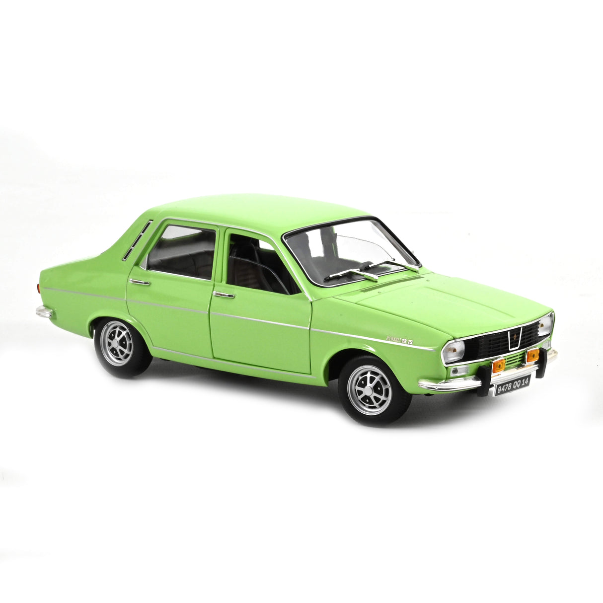 Norev Die Cast Collectables - 1:18 1973 Renault 12 TS - Light Green