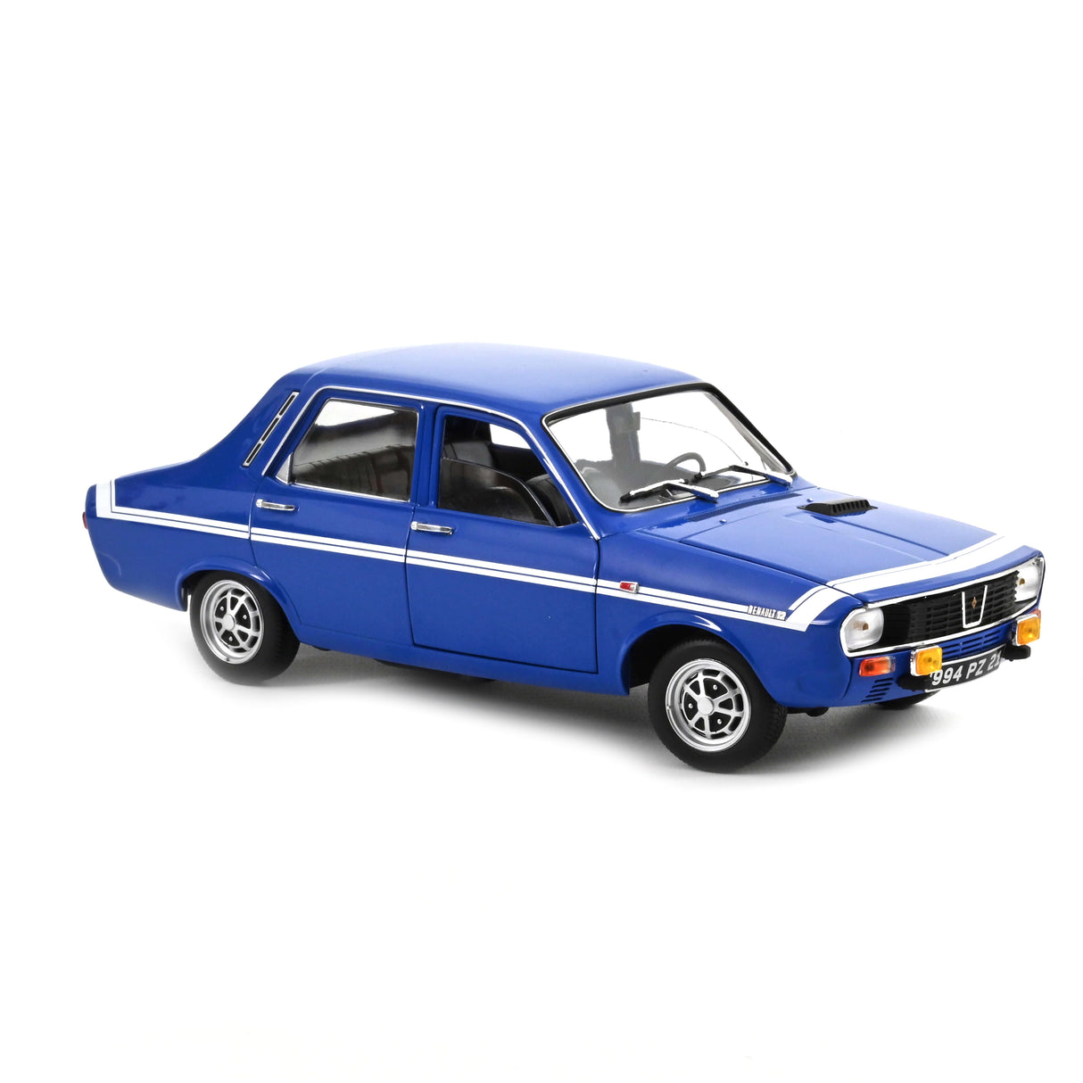 Norev Die Cast Collectables - 1:18 1971 Renault 12 Gordini No bumpers Bleu-de-France Blue