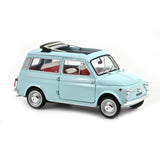 Norev Die Cast Collectables - 1:18 1964 Fiat 500 Giardiniera - Acquamarina Blue