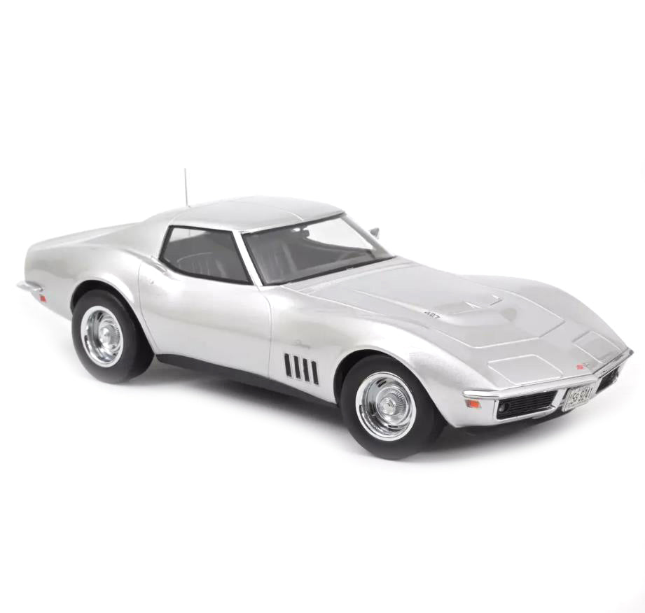 Norev Die Cast Collectables - 1:18 1969 Chevrolet Corvette Coupe - Silver