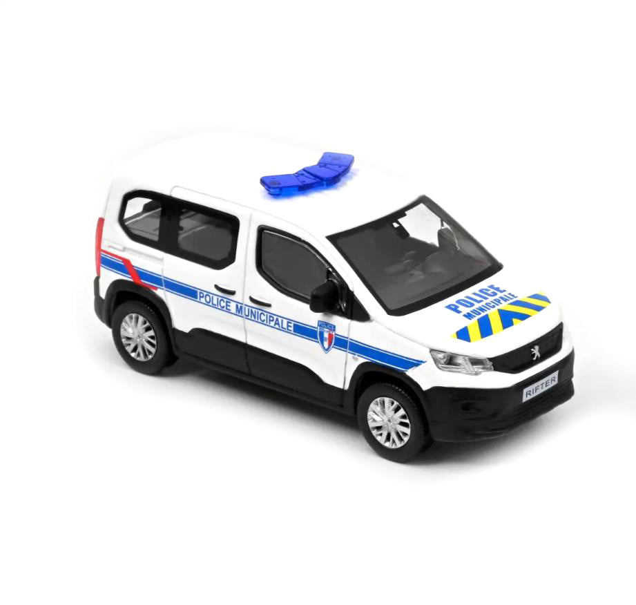 Norev Die Cast Collectables - 1:43 2019 Peugeot Rifter Police Blue and Yellow