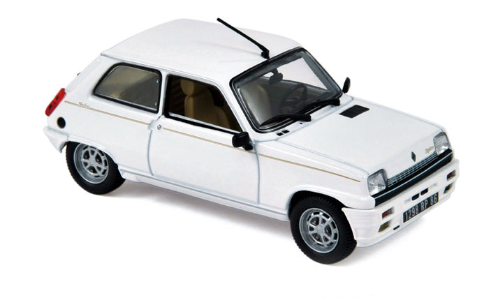 Norev Die Cast Collectables - 1:43 1985 Renault 5 Laureate Turbo - White