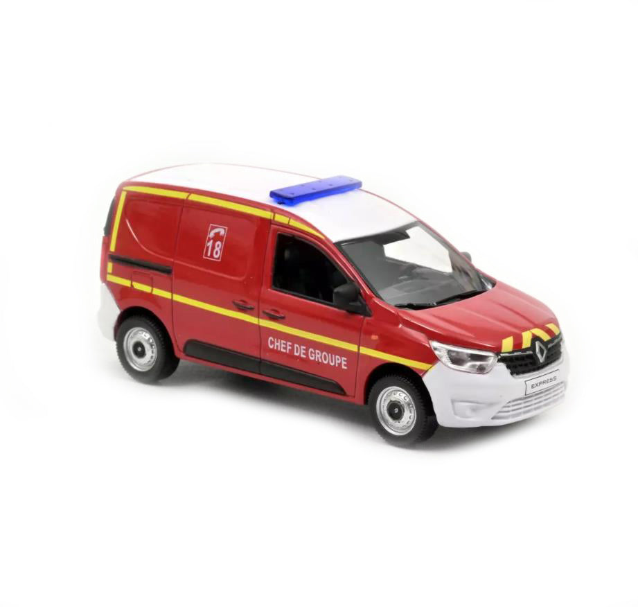 Norev Die Cast Collectables - 1:43 2021 Renault Express Pompiers Chef de Groupe