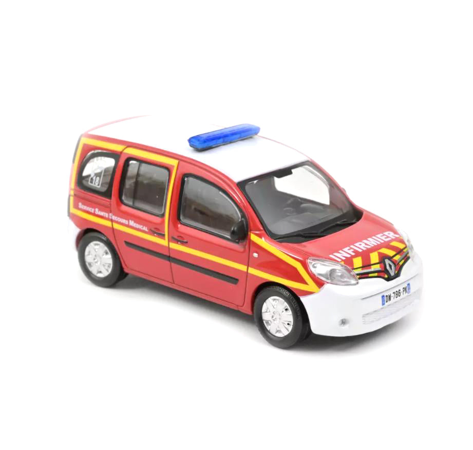 Norev Die Cast Collectables - 1:43 2013 Renault Kangoo Pompiers Infirmier SSSM