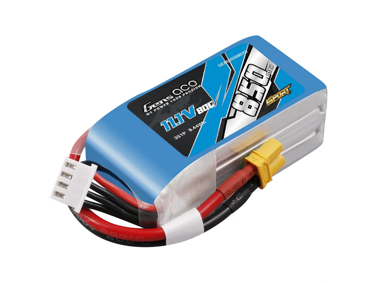 GENSACE Li-Po 3S 11.1V 850mAh 80C with XT30