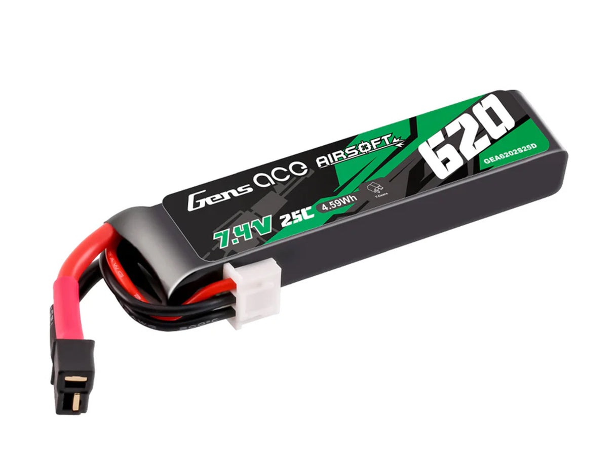 GENSACE Airsoft 2S 620mAh 25C with Mini Deans (Pistols)