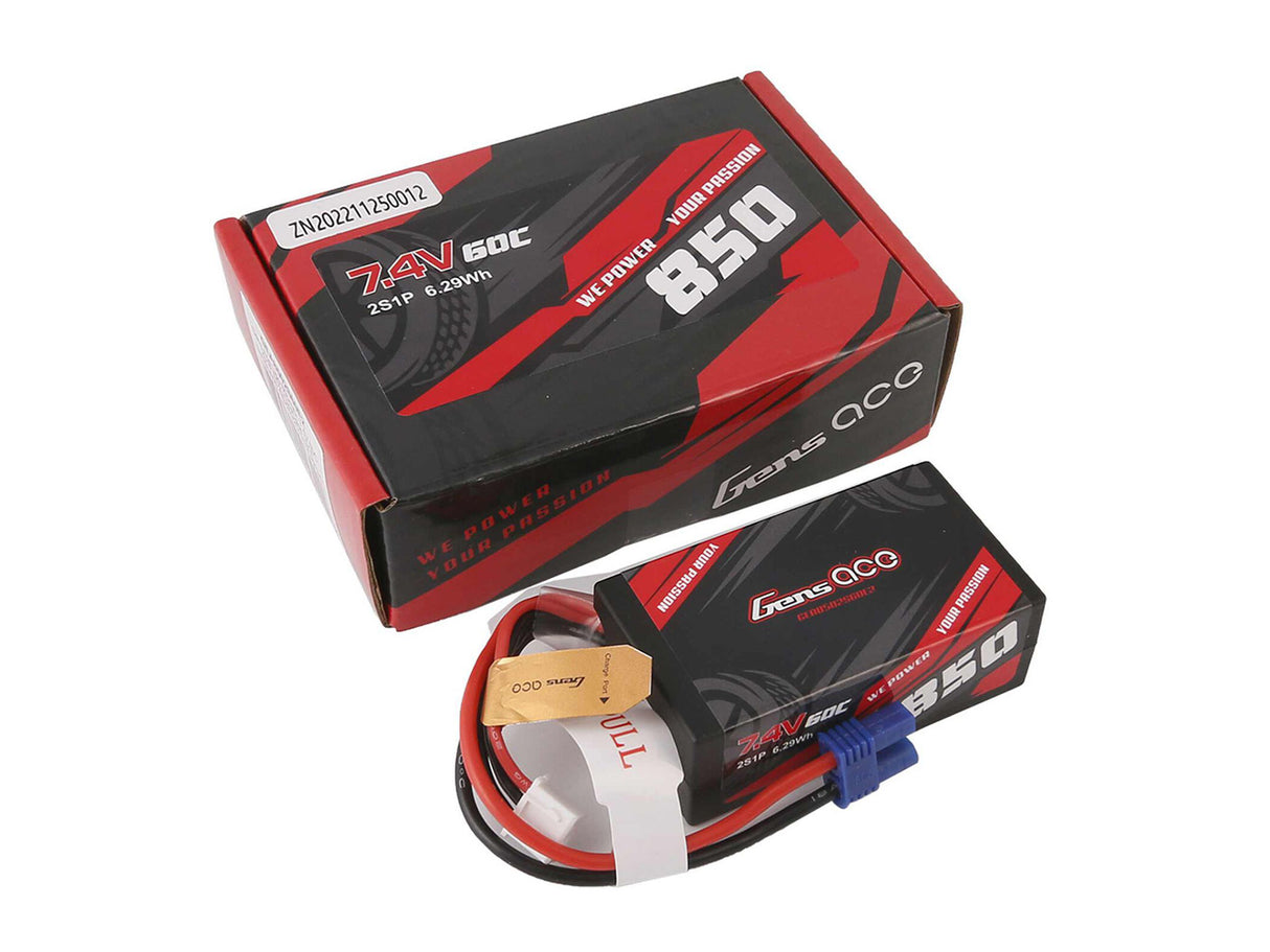Li-Po Car 2S 7.4V 850mAh 60C with EC2