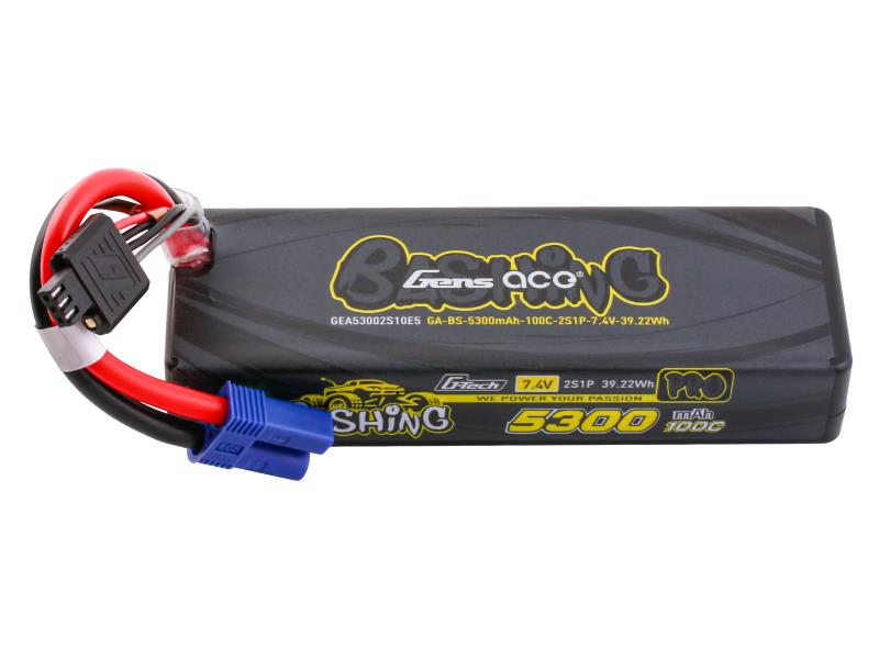 Gens Ace Li-Po Car G-Tech 2S 7.4V 5300mAh 100C Bashing w/EC5 (Promoto)