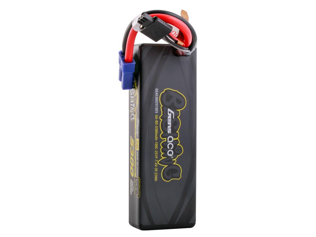 Gens Ace Li-Po Car G-Tech 2S 7.4V 5300mAh 100C Bashing w/EC5 (Promoto)