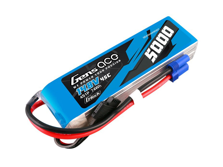 Li-Po G-Tech 4S 14.8V 5000mAh 45C with EC5