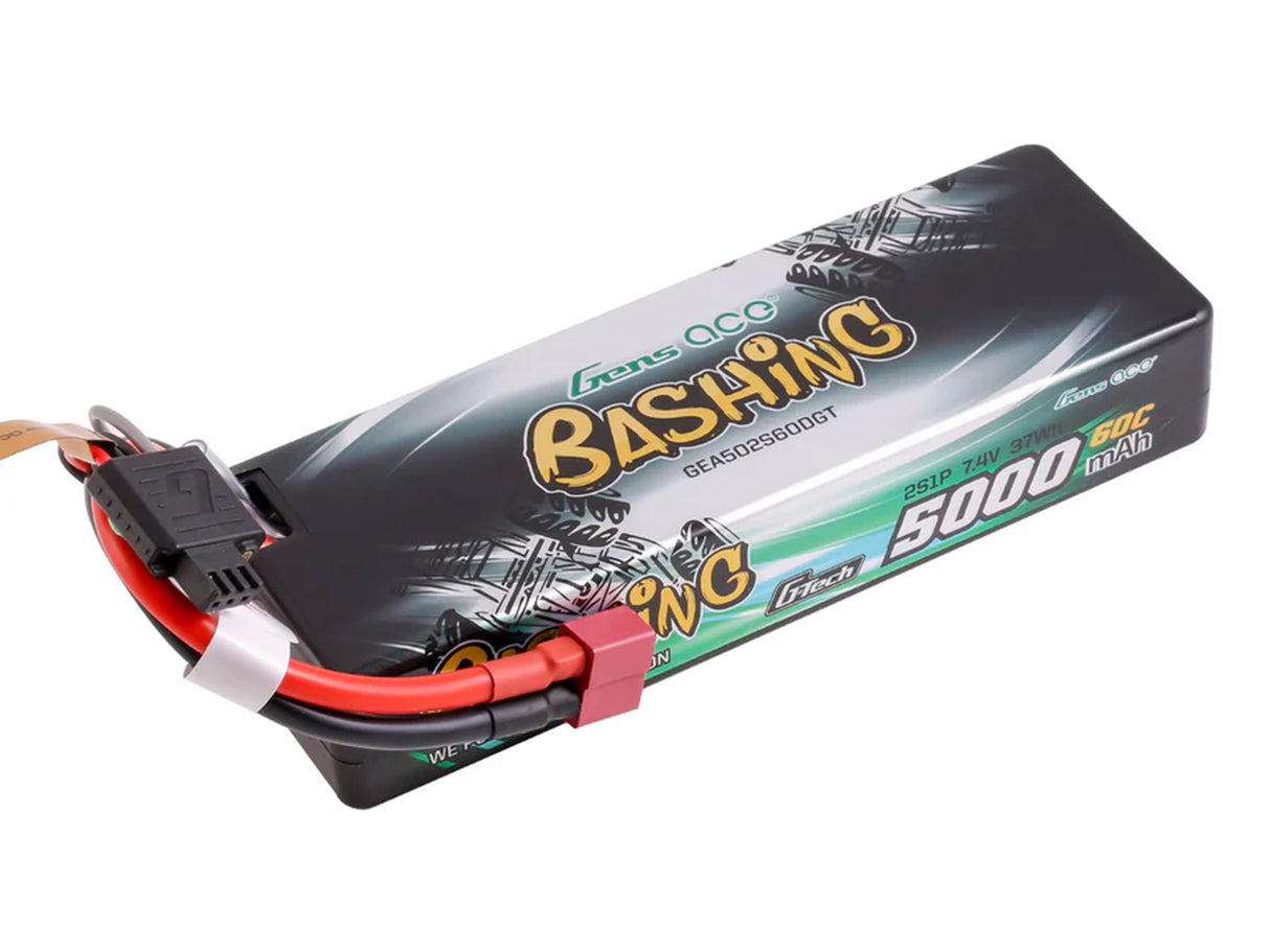 GENSACE Li-Po G-Tech Car Hard Case 2S 7.4V 5000mAh 60C with T-Type