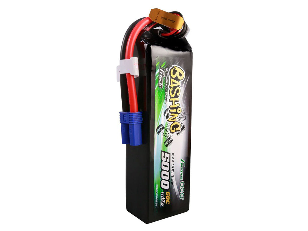 Gens Ace Li-Po Car G-Tech 4S 14.8V 5000mAh 60C Bashing with EC5