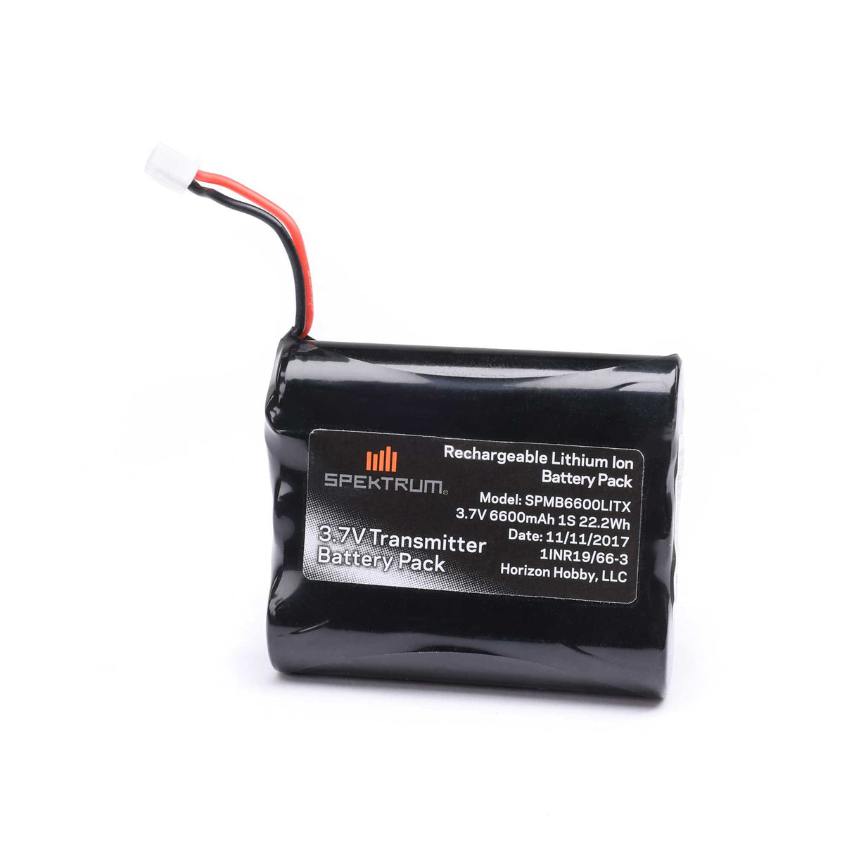 Spektrum 3.7V 6600mAh 1S Li-Ion Transmitter Battery: NX6/NX8/NX10/iX1