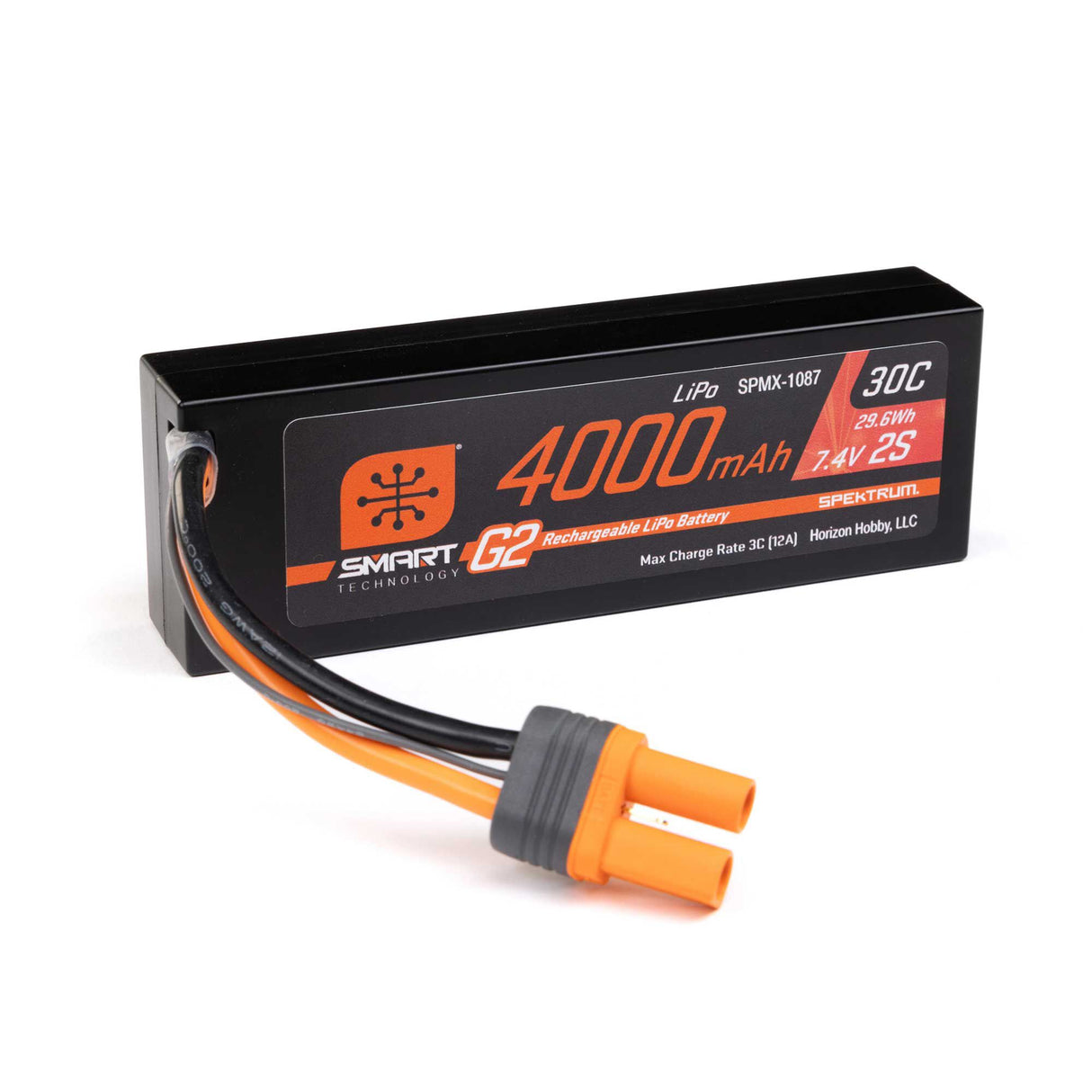 11.1V 4000mAh 3S 30C Smart G2 Hardcase LiPo Battery: IC5