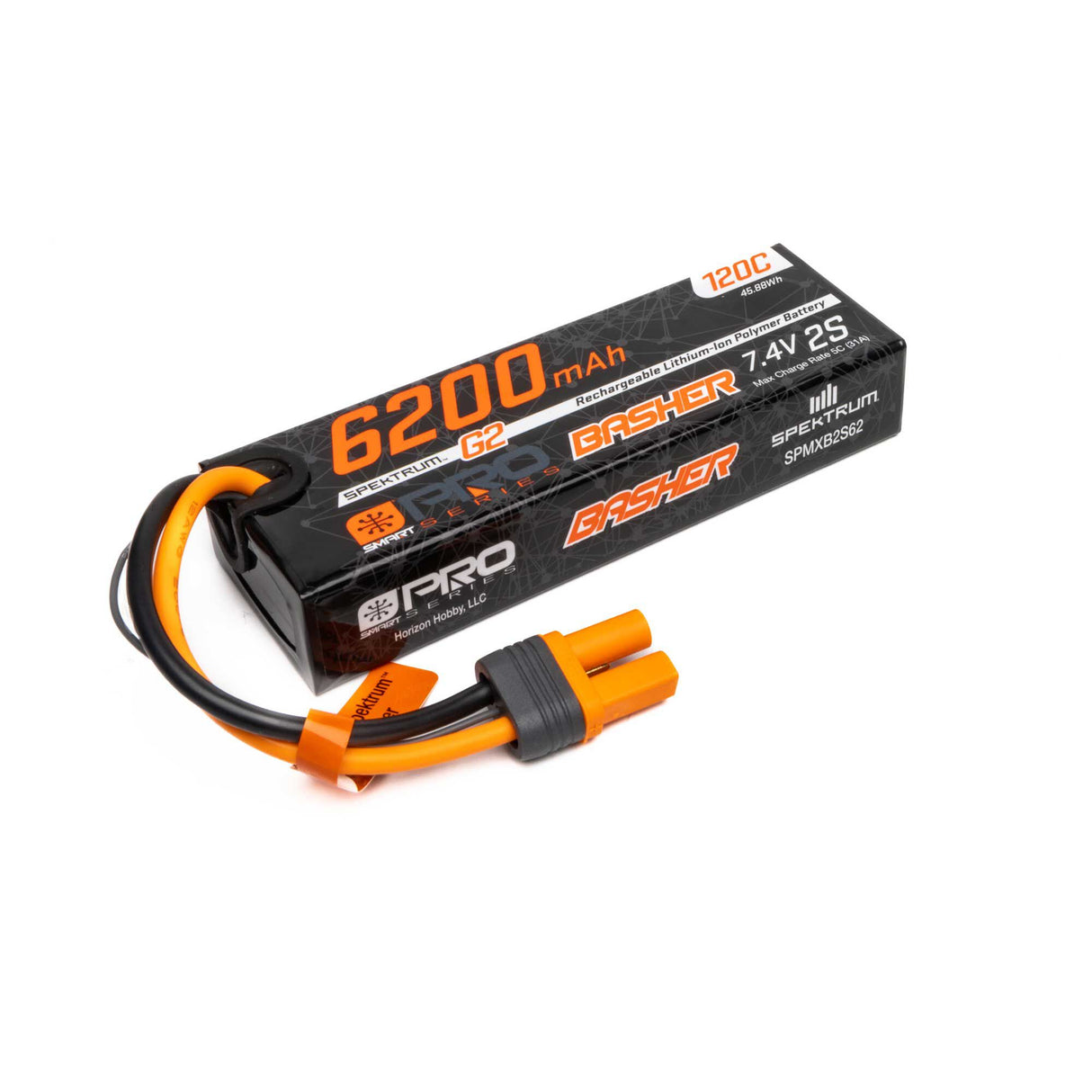 7.4V 6200mAh 2S 120C Smart G2 Pro Basher LiPo: IC5