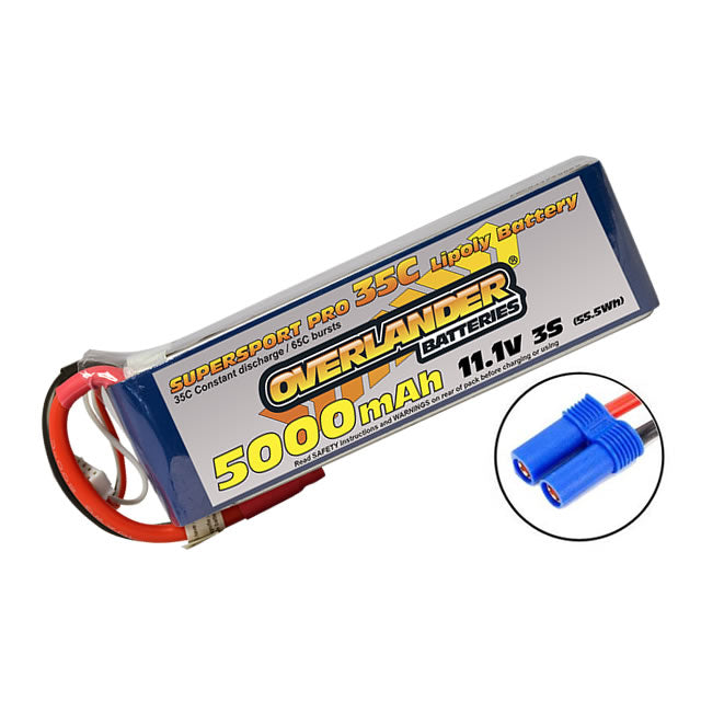 Overlander Supersport 5000mAh 3s 11.1v 35C - EC5 SKU2577