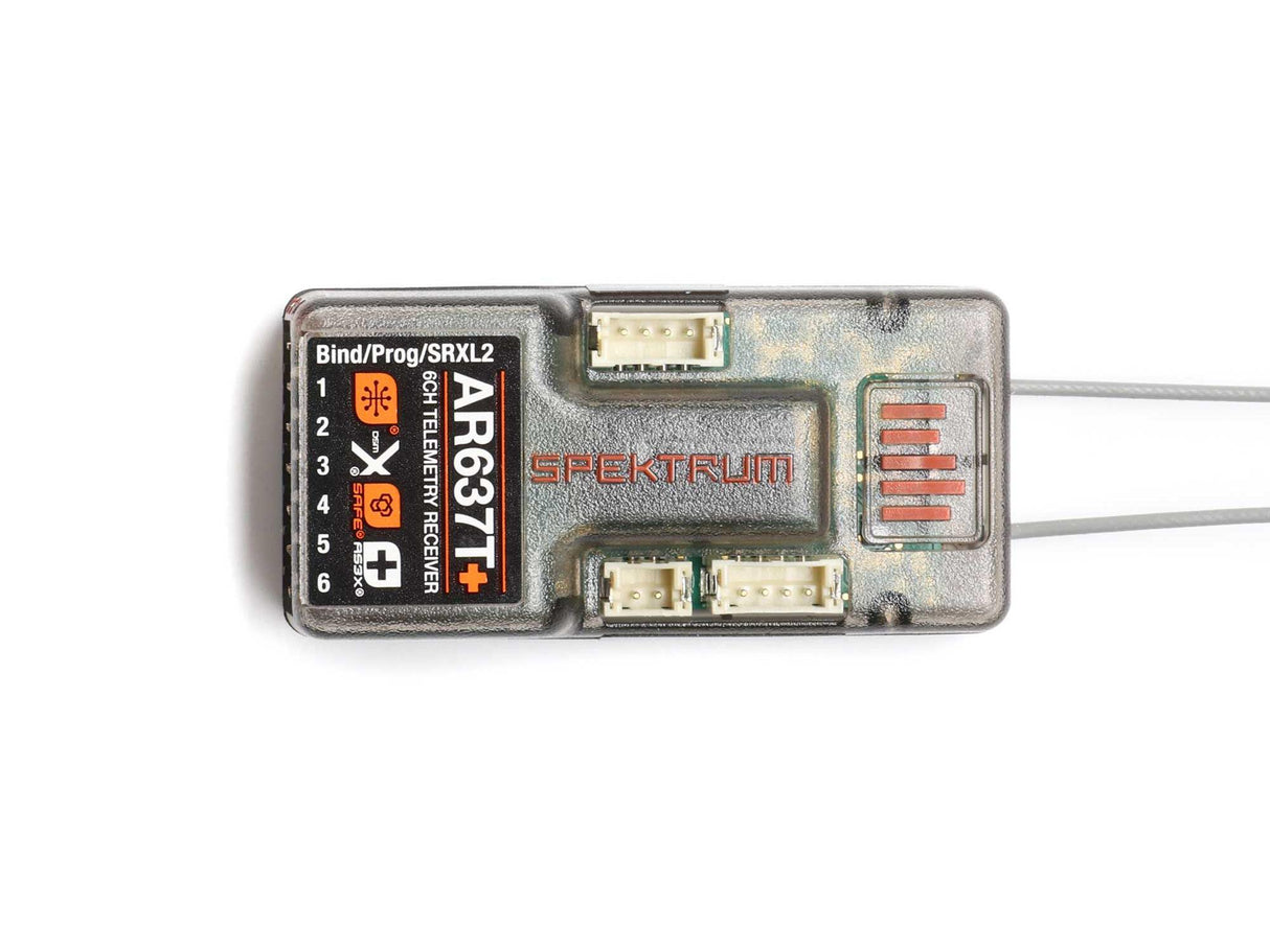 Spektrum AR637T+ DSMX 6-Channel AS3X+ & SAFE Telemetry Receiver