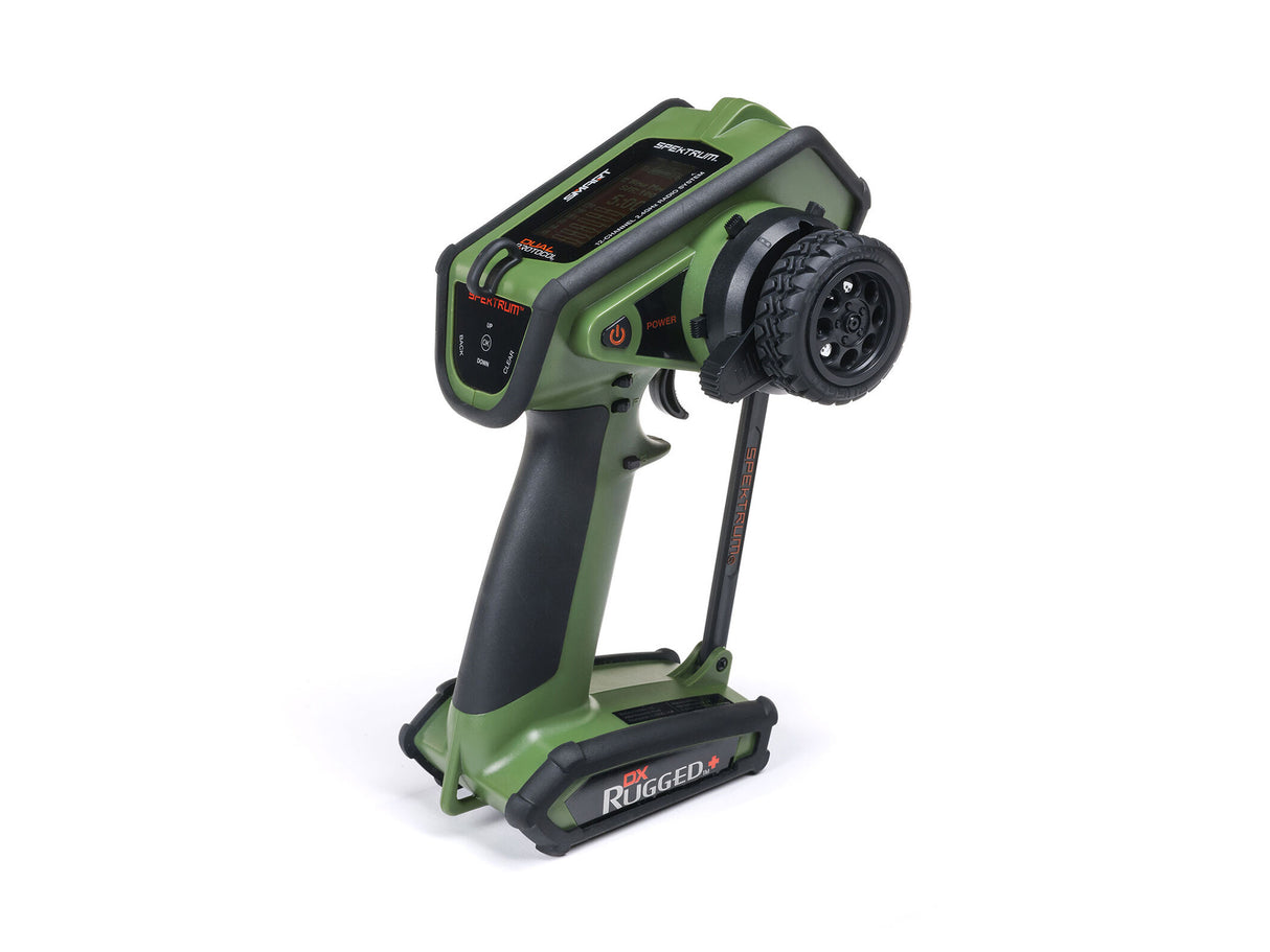 SpektrumDX Rugged+ 12-Channel DSMR+ Transmitter - Green - PRE ORDER - EXPECTED EARLY NOVEMBER