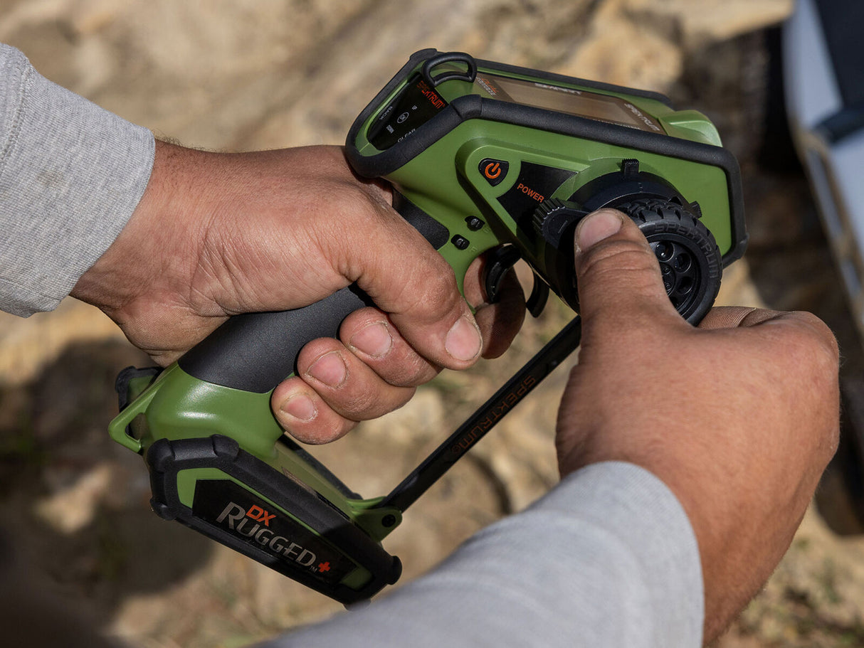 SpektrumDX Rugged+ 12-Channel DSMR+ Transmitter - Green - PRE ORDER - EXPECTED EARLY NOVEMBER