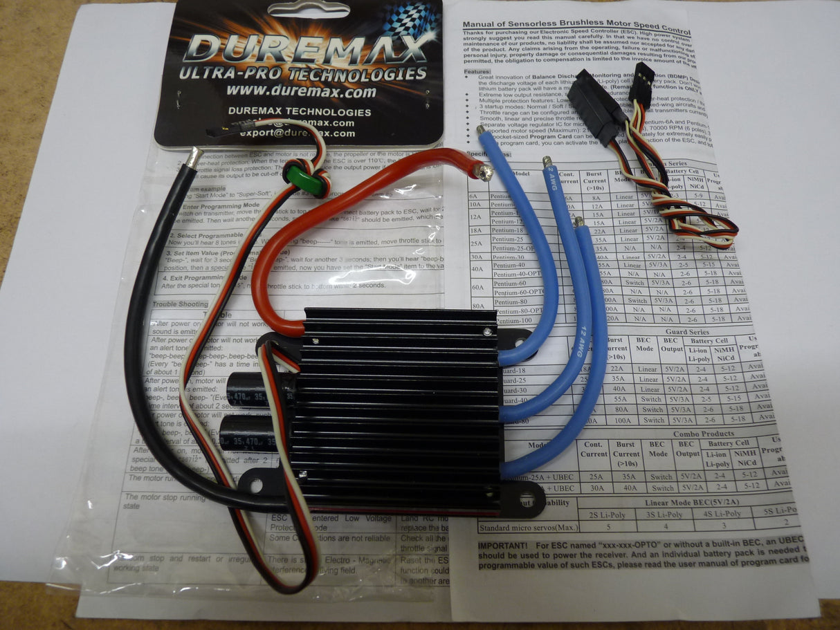 Duremax Ultr-Pro 100amp ESC