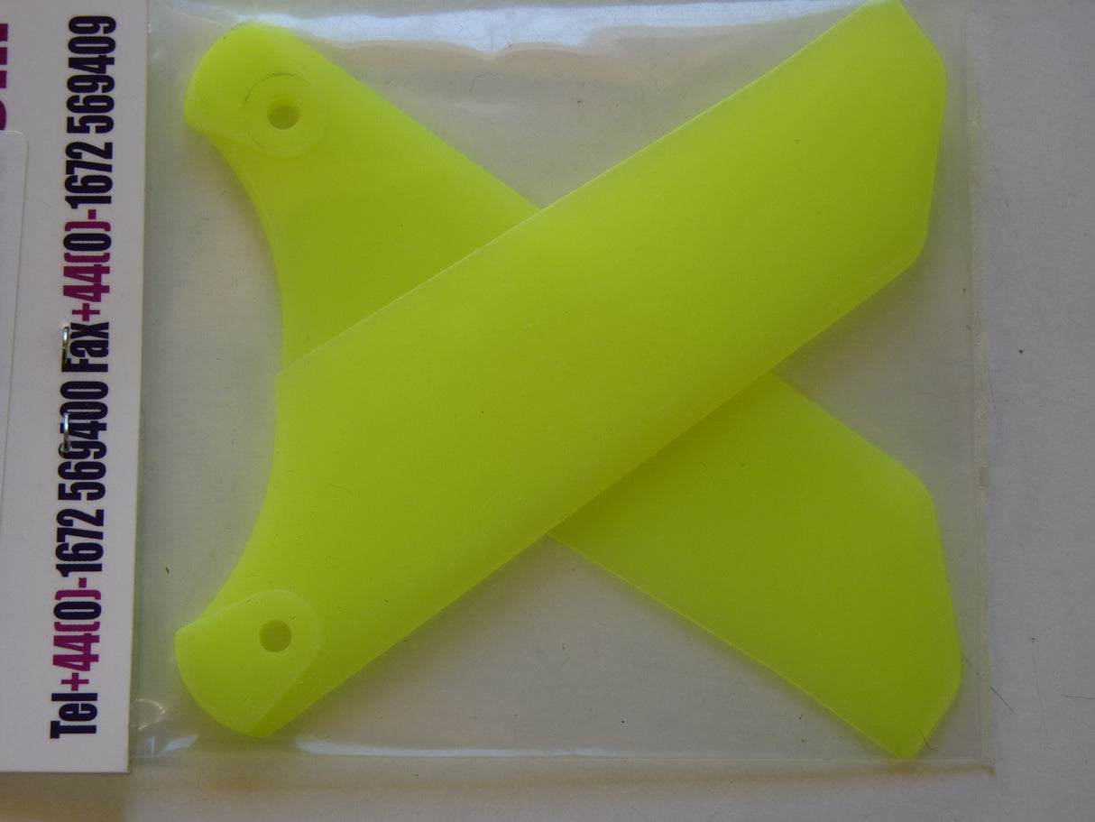 Quick UK 30 Size Tail Blades - 4mm Root size (Neon Yellow) (Box 29)