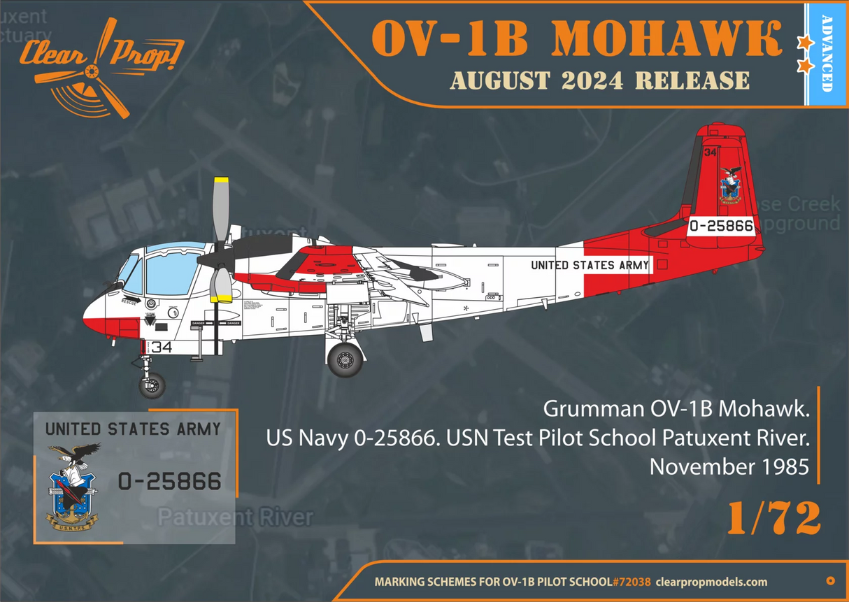 ClearProp 1/72 1/72 OV-1B Mohawk Pilot School Kit CP72038