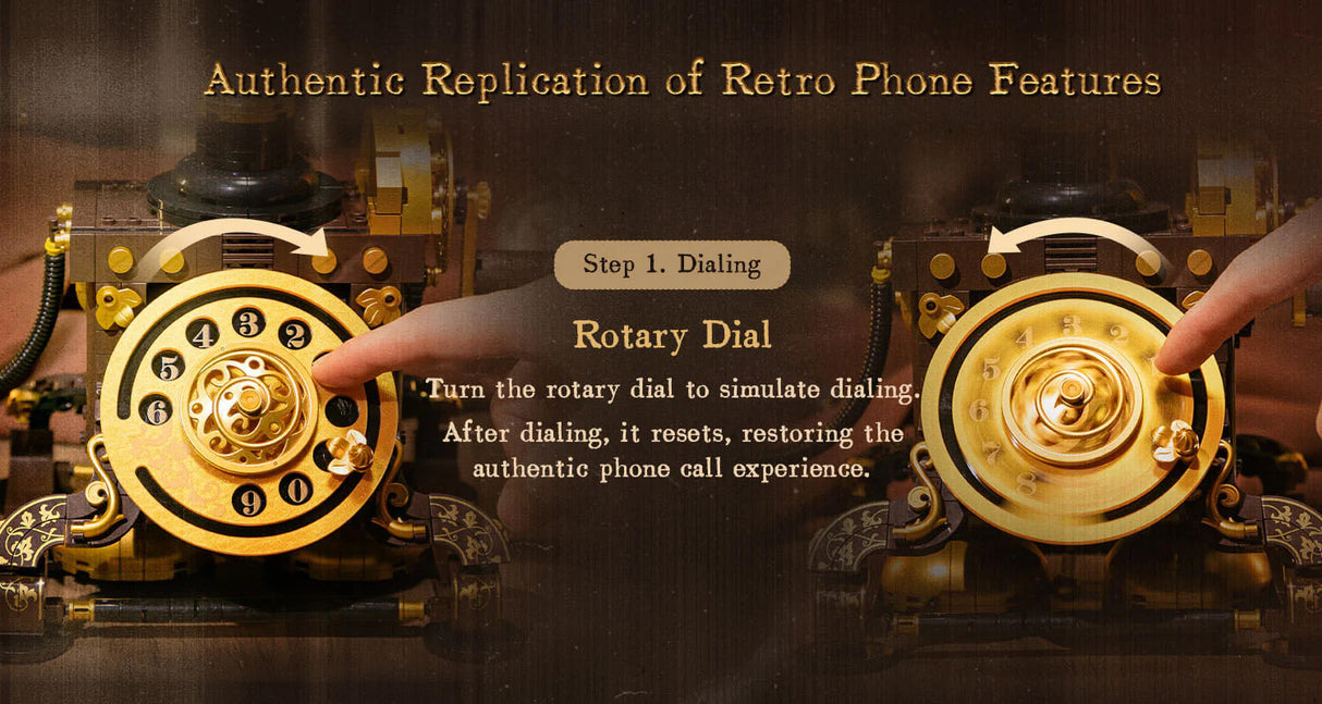 Pantasy Retro Rotary Telephone - 766 pcs