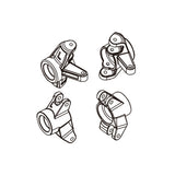 PD RACING Fr. Shock Absorber FrameWire clamp  2PCS