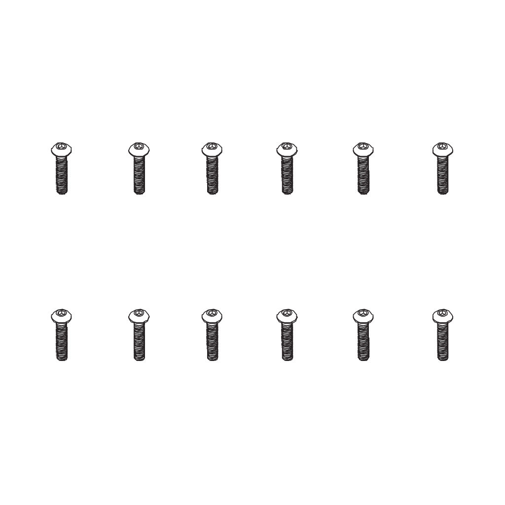 PD RACING B head hex screw HM4*20   12pcs