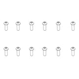 PD RACING B head hex screw HM3*10   12pcs