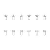 PD RACING Flat Head Hex ScrewHM3*10 12PCS