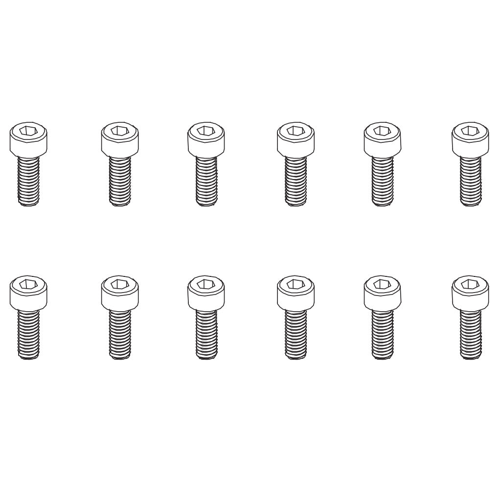 PD RACING Hex Screw HM4*12   12PCS