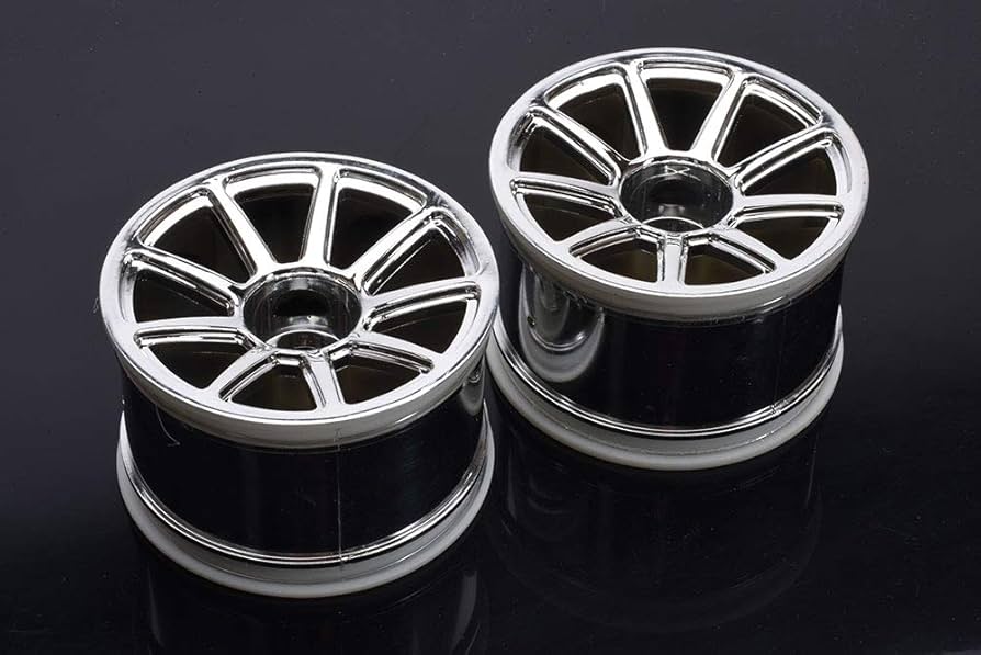 Thunder Tiger Spares New Style ST1 Chrome Wheel X2 Deep PD6750 (Box 53)