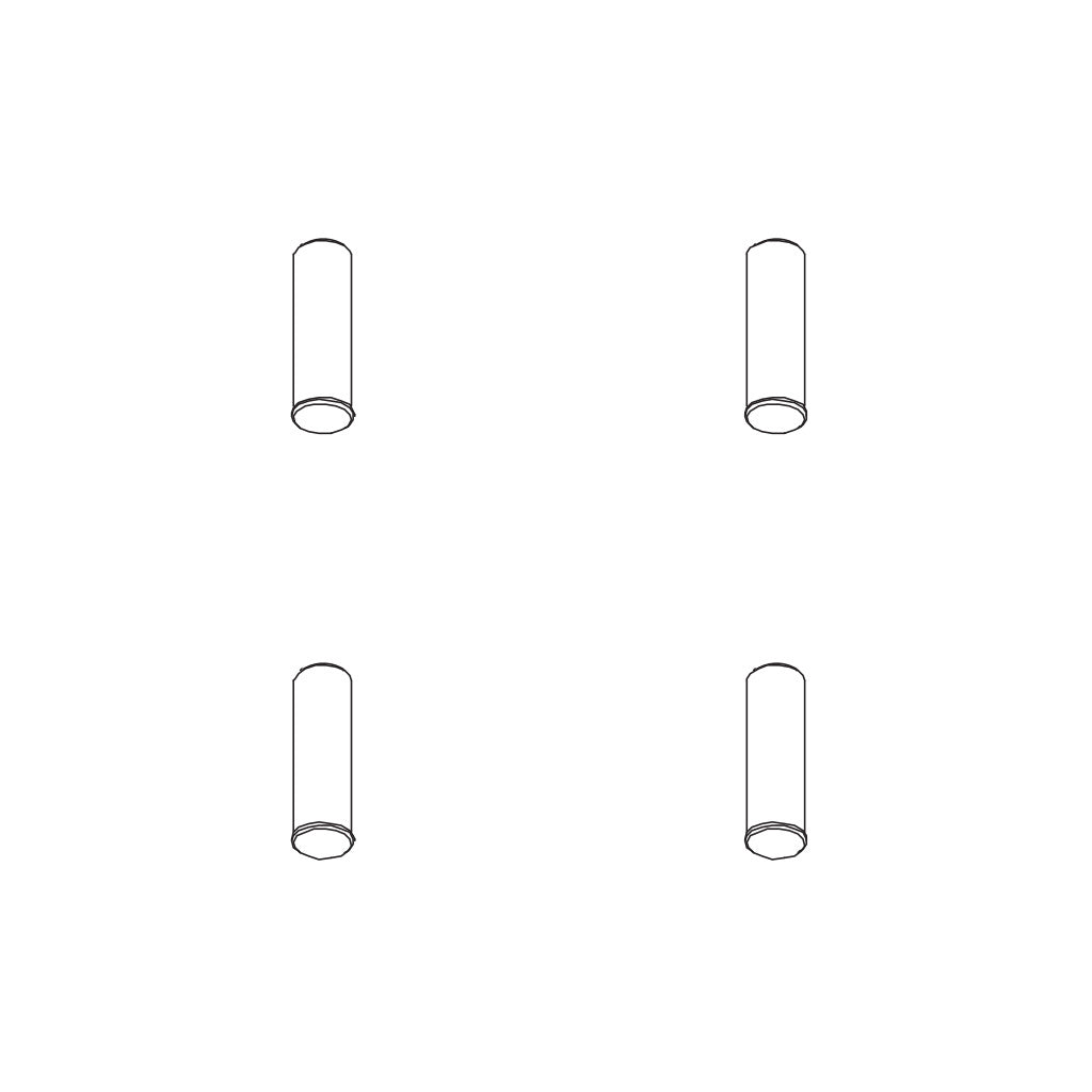 PD RACING Idler Gear Shaft 4PCS