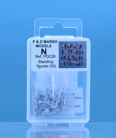 Crowd of 30 standing figures