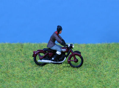 1950s motorbike & rider