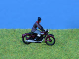 1950s motorbike & rider