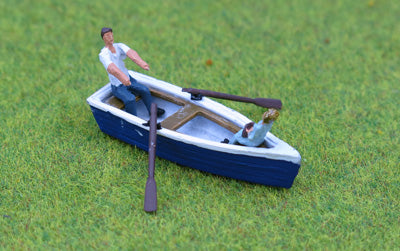 Row boat & figures