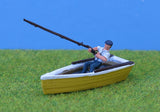 Man fishing from boat